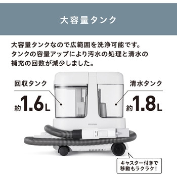 RNS-P1600 大容量リンサークリーナー アイリスオーヤマ ホース長さ1.7m