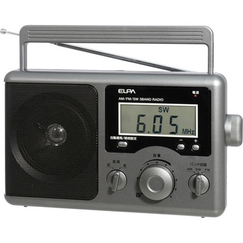 ER-H300TL 短波液晶ポータブルラジオ 防災 キャンプ 災害 ラジオ 1個