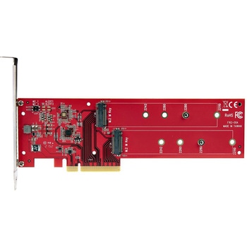 DUAL-M2-PCIE-CARD-B PCI Express拡張カード/PCIe x8/2x M.2 PCIe SSD