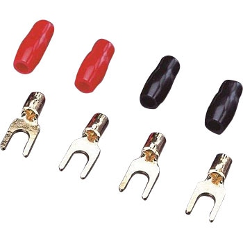 EHP-022A スピーカーケーブル(電源ケーブル)用 U形端子4Φ 1セット(4個