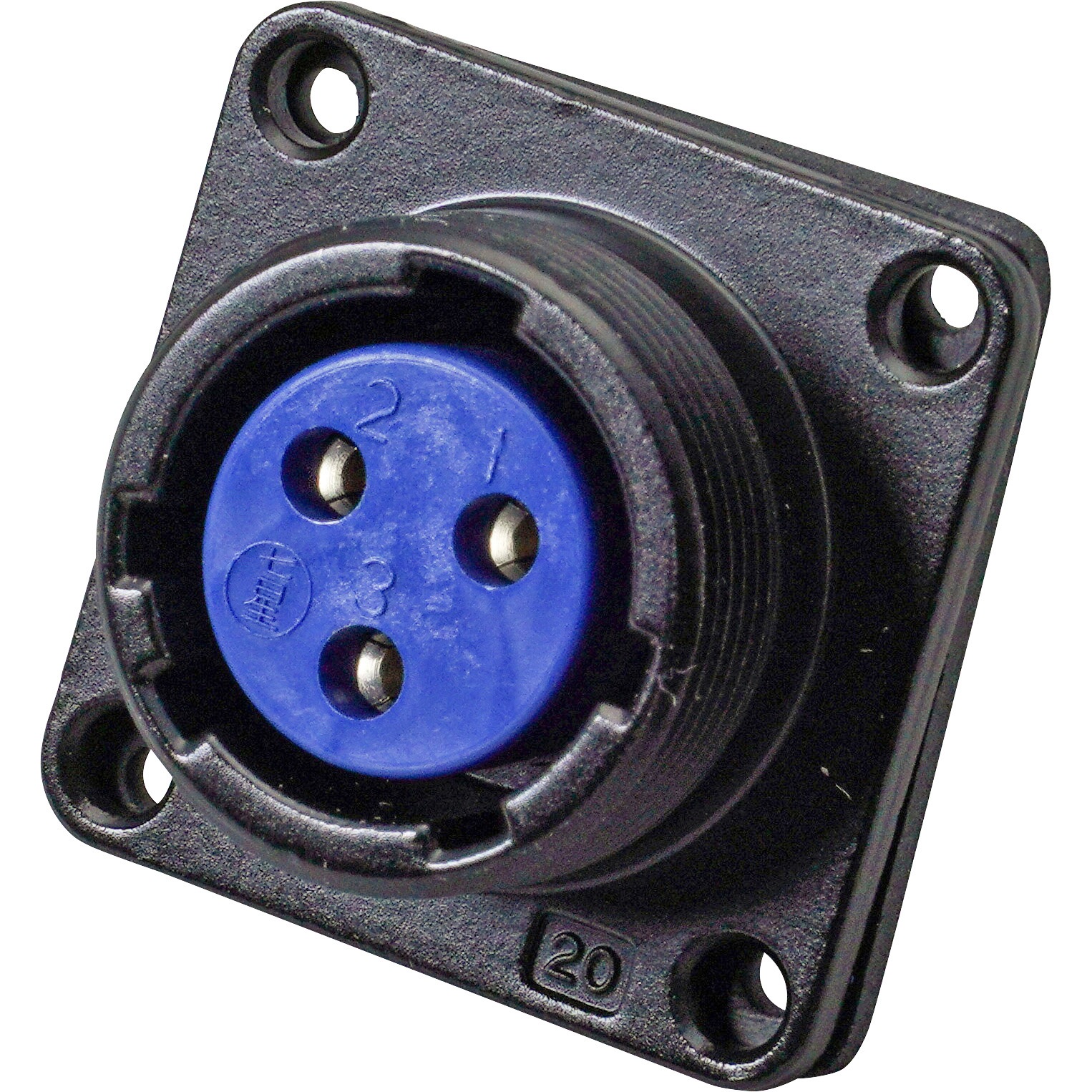 NJW-203-RF NJWシリーズ防水中型コネクタ パネル取付レセプタクル 七星