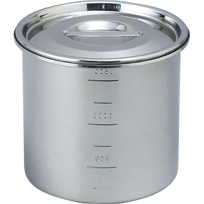 13cm 18-8 目盛付キッチンポット UK(三宝) 丸 容量1.7L 13cm - 【通販