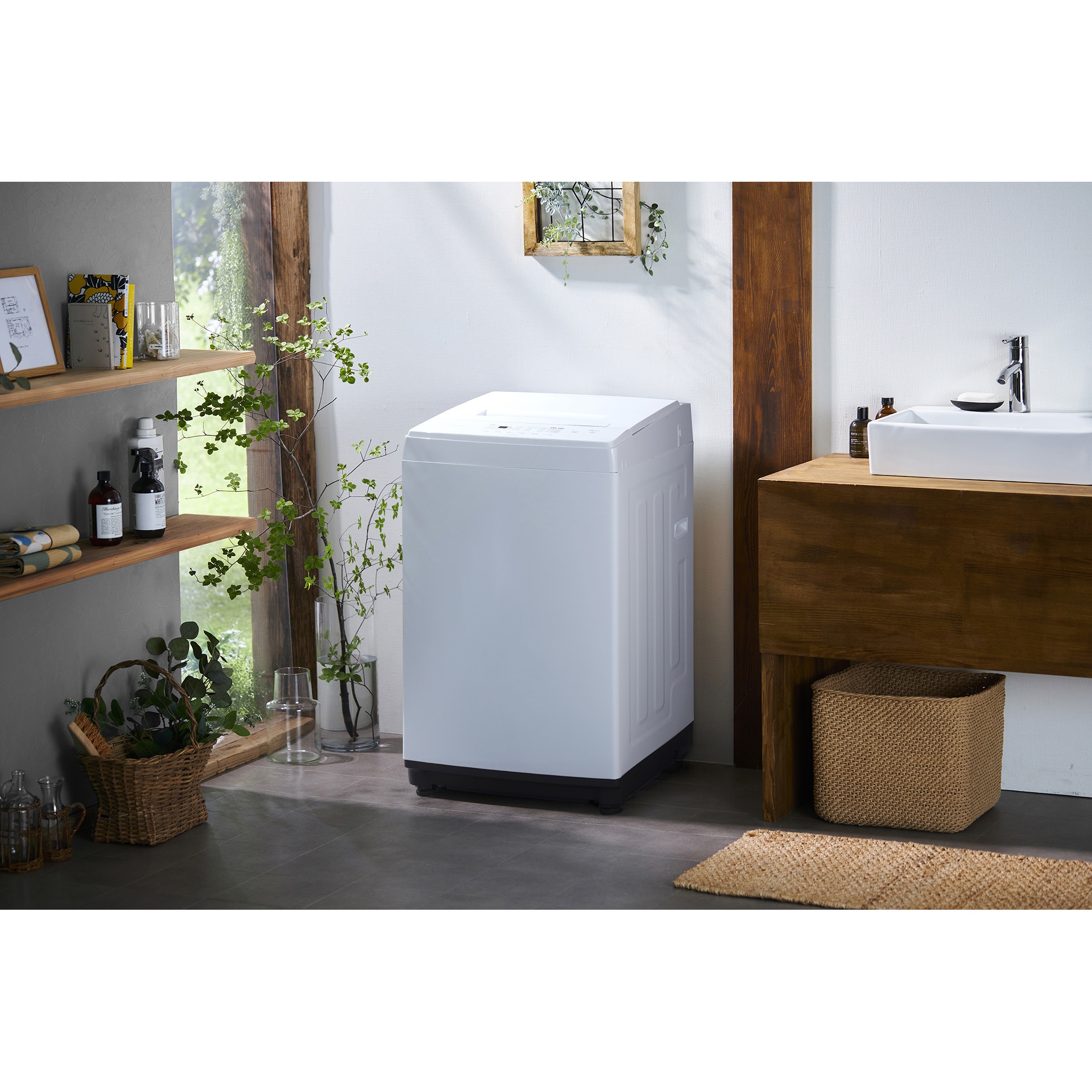 IAW-T605WL-W 全自動洗濯機 6.0kg 1台 アイリスオーヤマ 【通販