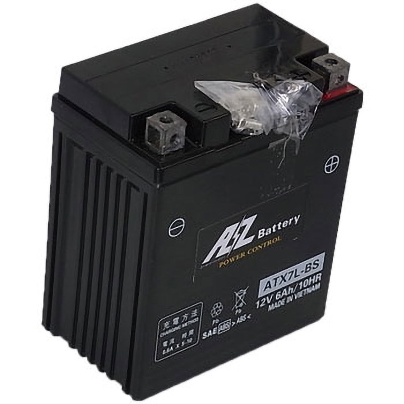 ATX7L-BS AZ高始動カルシウムバッテリー(液入タイプ) AZ BATTERY 12V