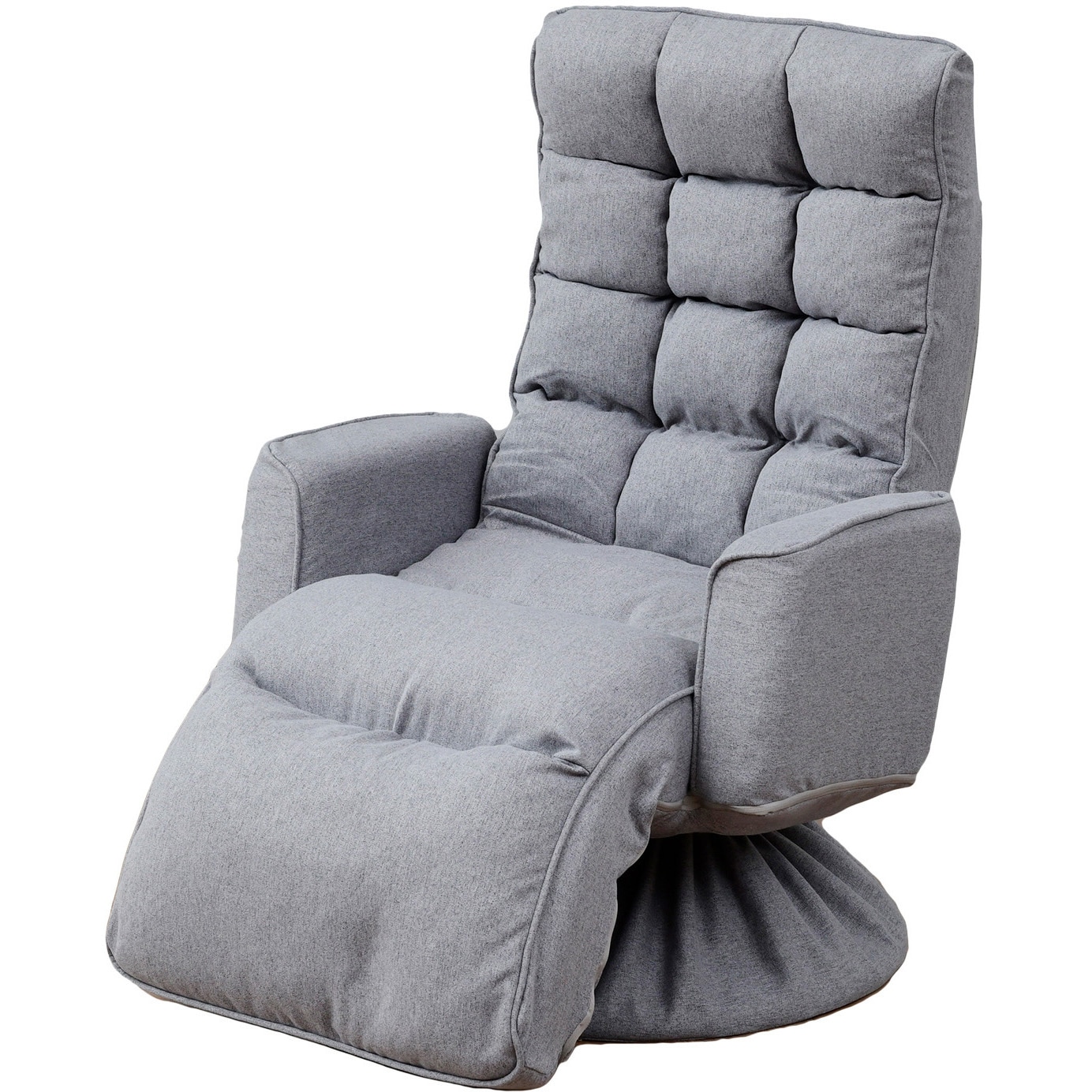 EIKZ-72AOT(SGY) 肘掛け&オットマン付き リクライニング座椅子 YAMAZEN