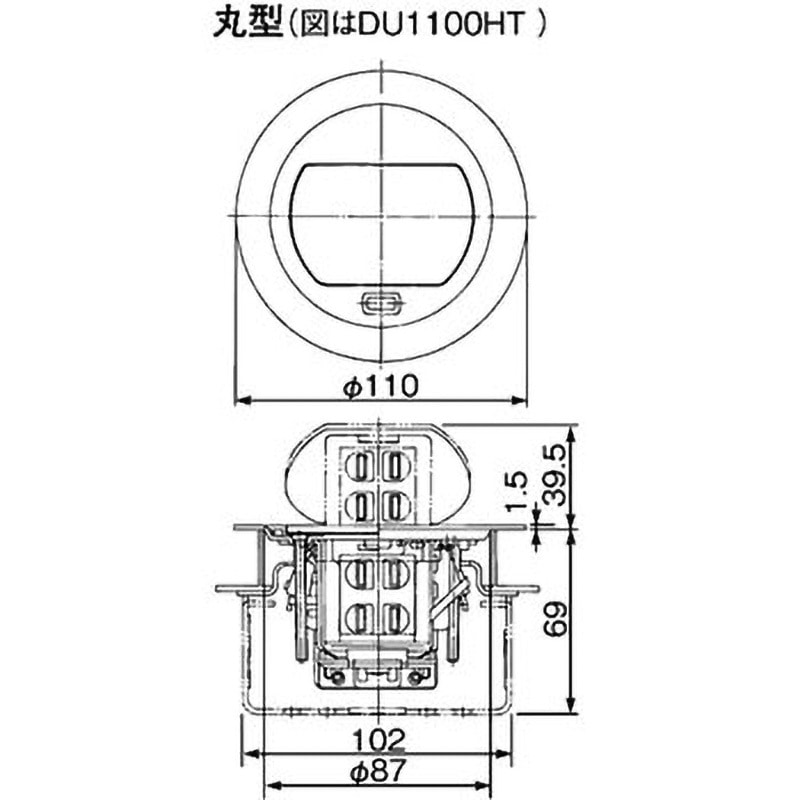 DU1100HT F型アップコン 電源用 2コロ Panasonic(パナソニック) フロア