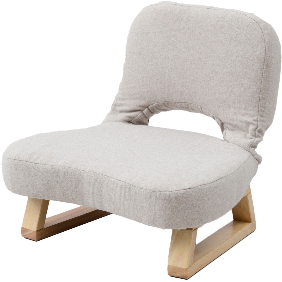 AGR-45E(SBE/NA) あぐら座椅子 YAMAZEN(山善) ベージュ色 本体幅460mm