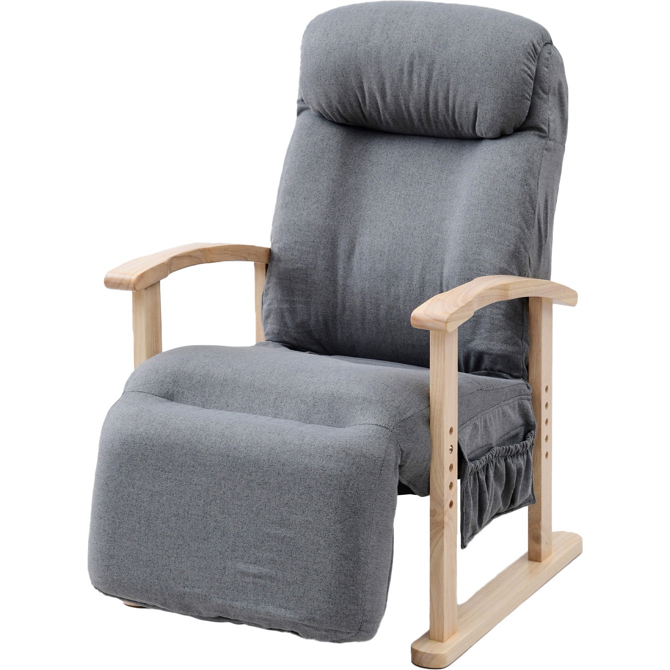 NWKC-61LOTE(SGY/NA) レバー式リクライニングチェア 1台 YAMAZEN(山善