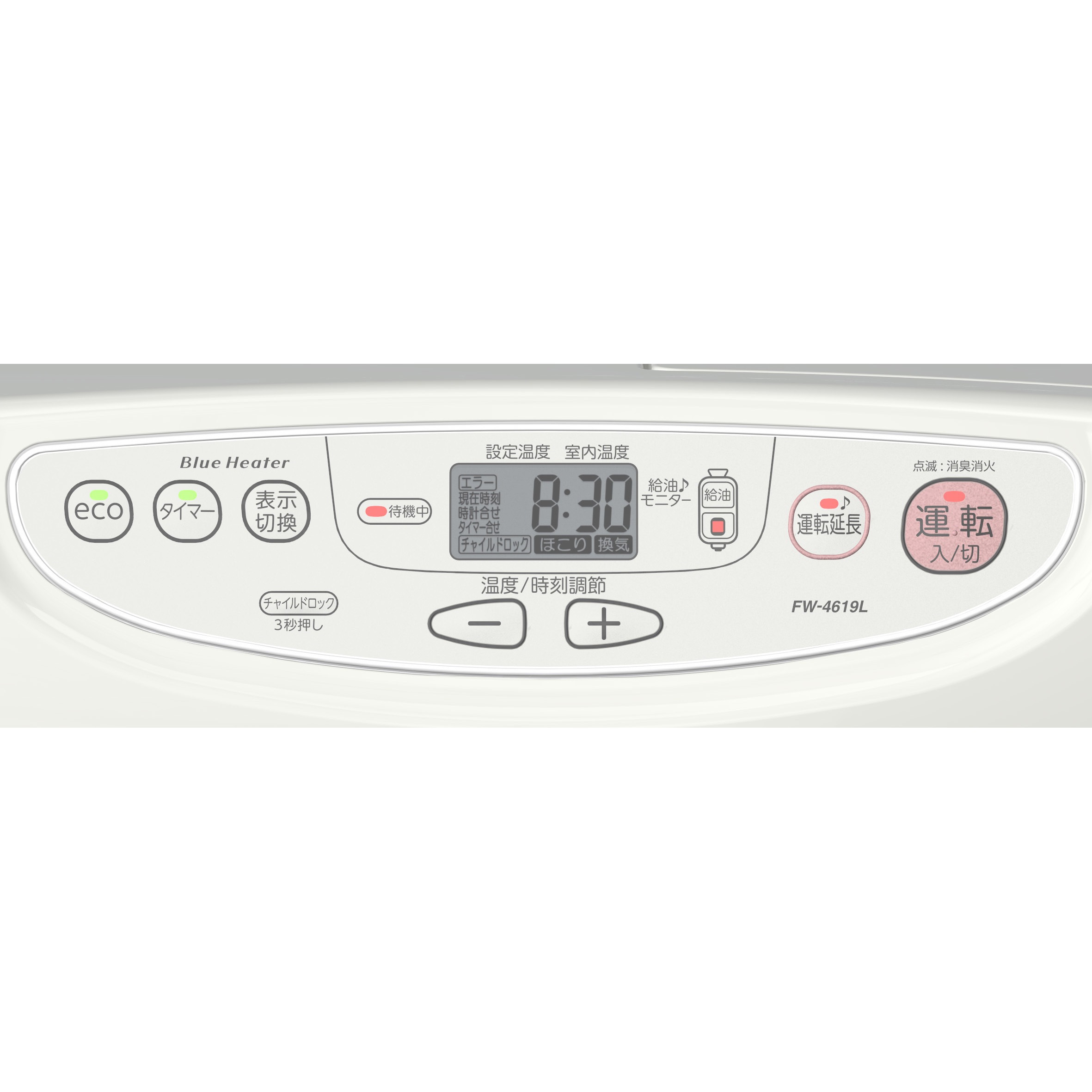 FW-4619L(W) 石油ファンヒーター 1台 ダイニチ工業 【通販モノタロウ】