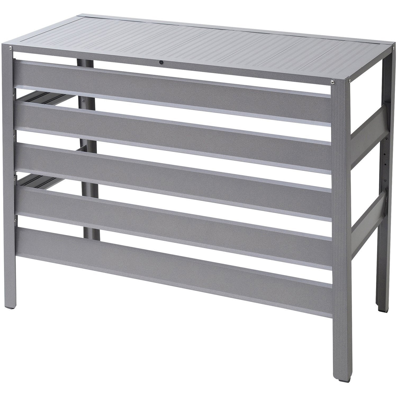 KAAC-90E(GY) アルミ エアコン室外機カバー 1台 YAMAZEN(山善) 【通販