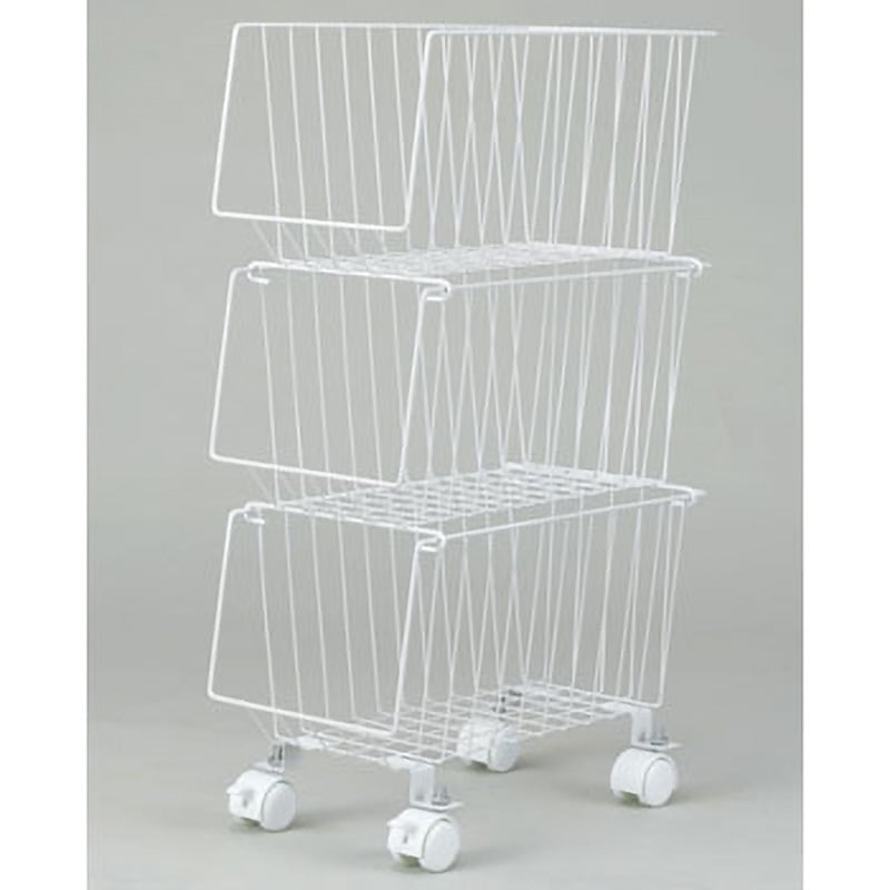 スタッキング式3段マルチ収納バスケット スリム 1個 TAKAGI(高儀