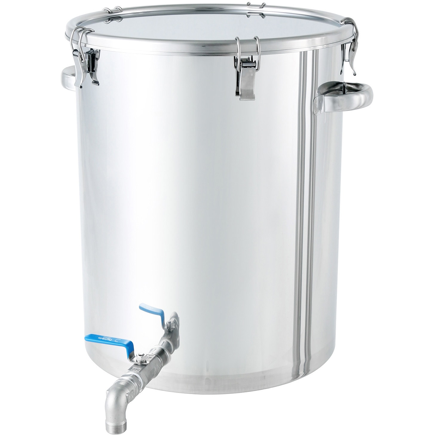 CTHV-47H ステンレスタンク ストレート密閉タンク(ボールバルブ付