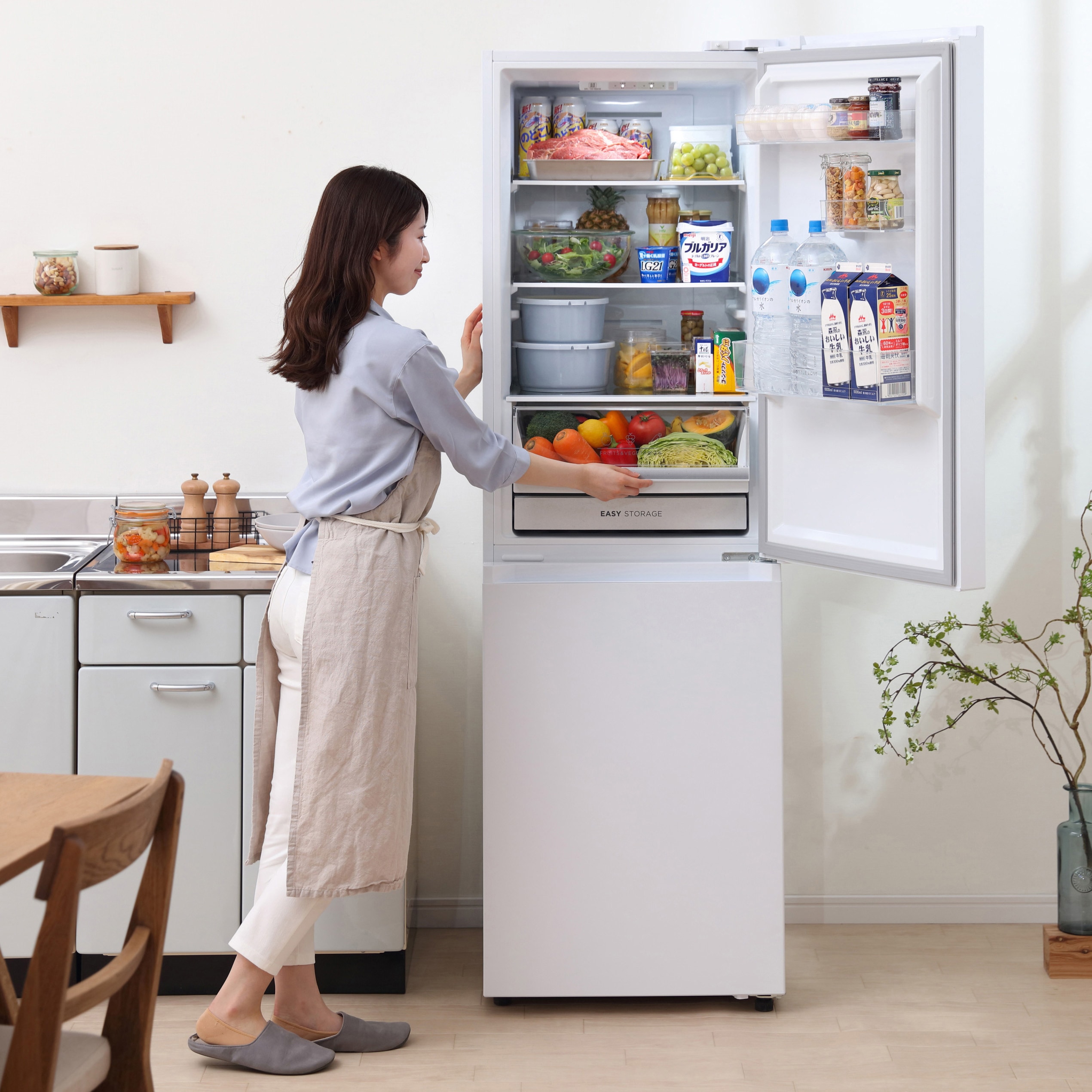 NR-274L WH 冷蔵庫 274L ホワイト ニトリ 274L 2ドアファン式冷蔵庫 NR