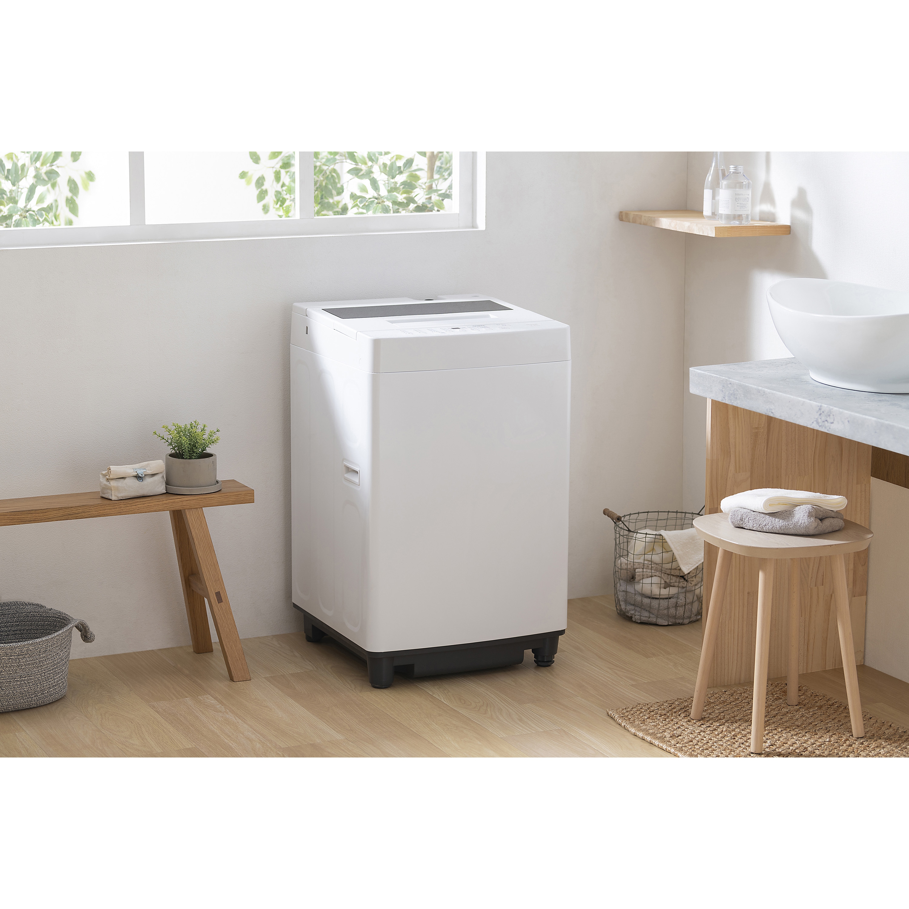 ITW-60A01-W 全自動洗濯機 6kg 1台 アイリスオーヤマ 【通販モノタロウ】