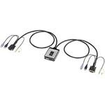 SW-KVM2DUN ディスプレイエミュレーション対応DVIパソコン自動切替器