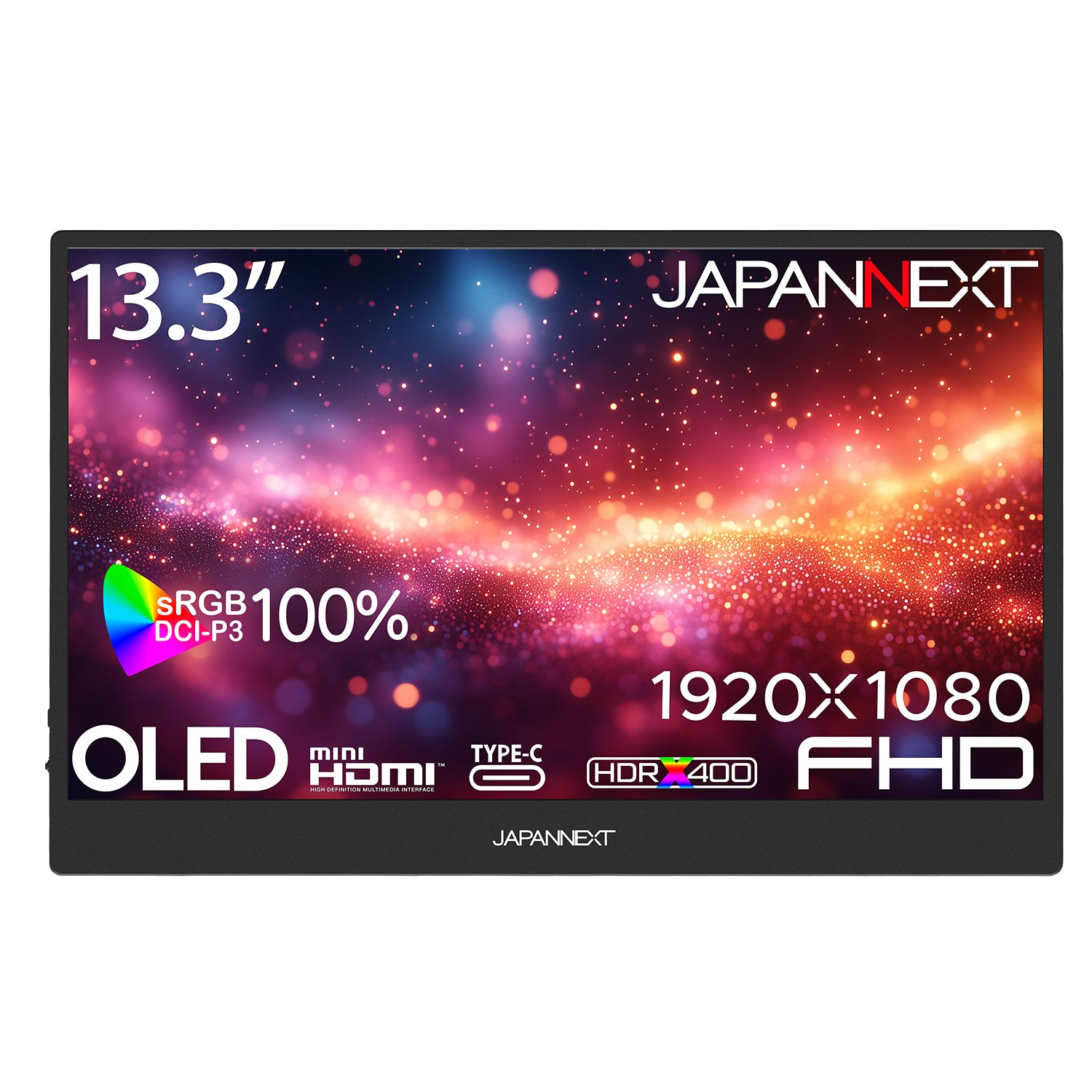 ECサイト限定】 JAPANNEXT 13.3インチ 有機EL(OLED)パネル搭載 フルHD