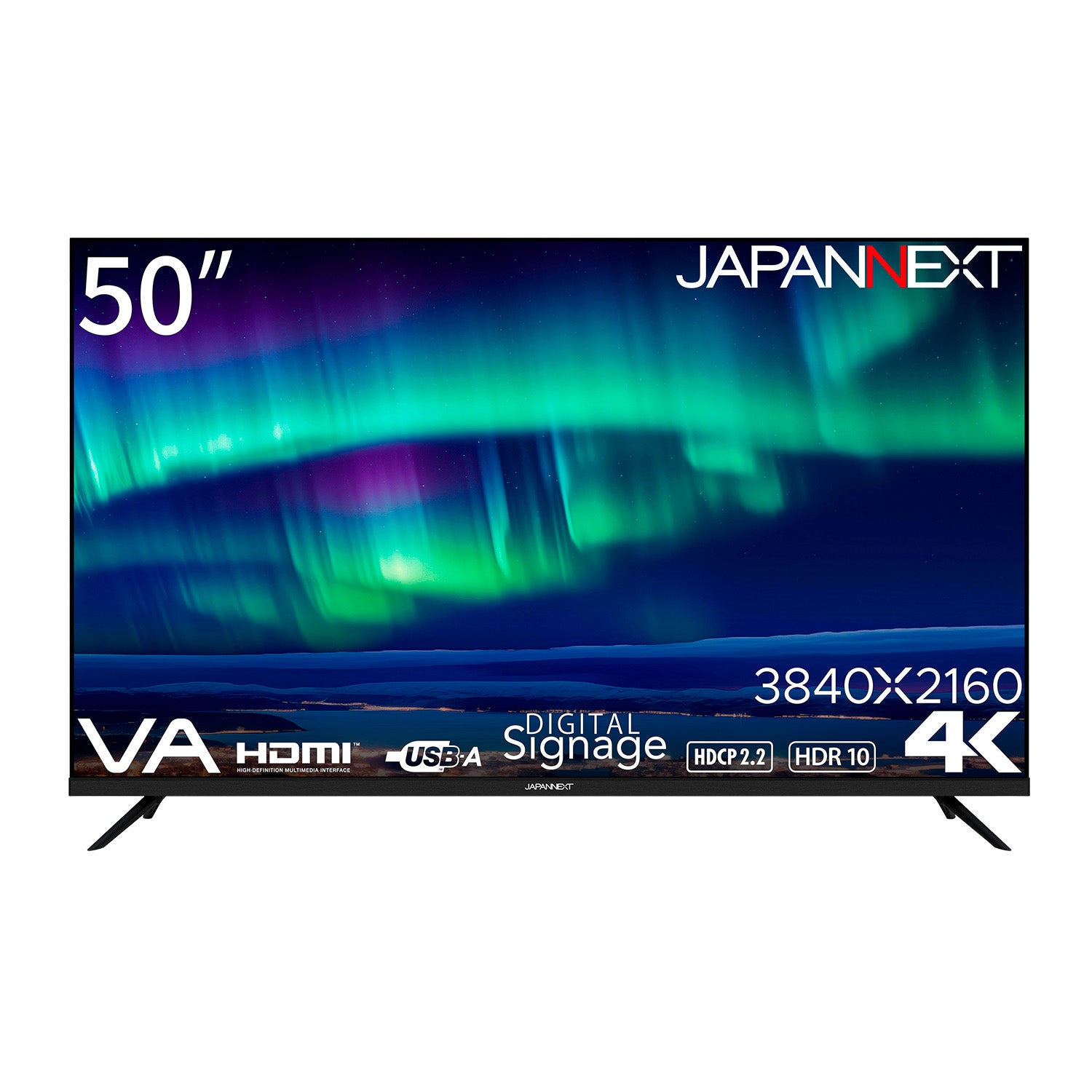 JAPANNEXT 50インチ VAパネル搭載 大型4K液晶モニター JN-V500UHDR-U