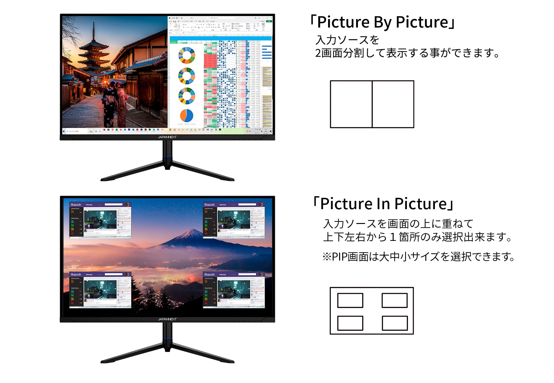 JAPANNEXT 31.5インチ 4K(3840x2160)解像度 VAパネル搭載 液晶モニター
