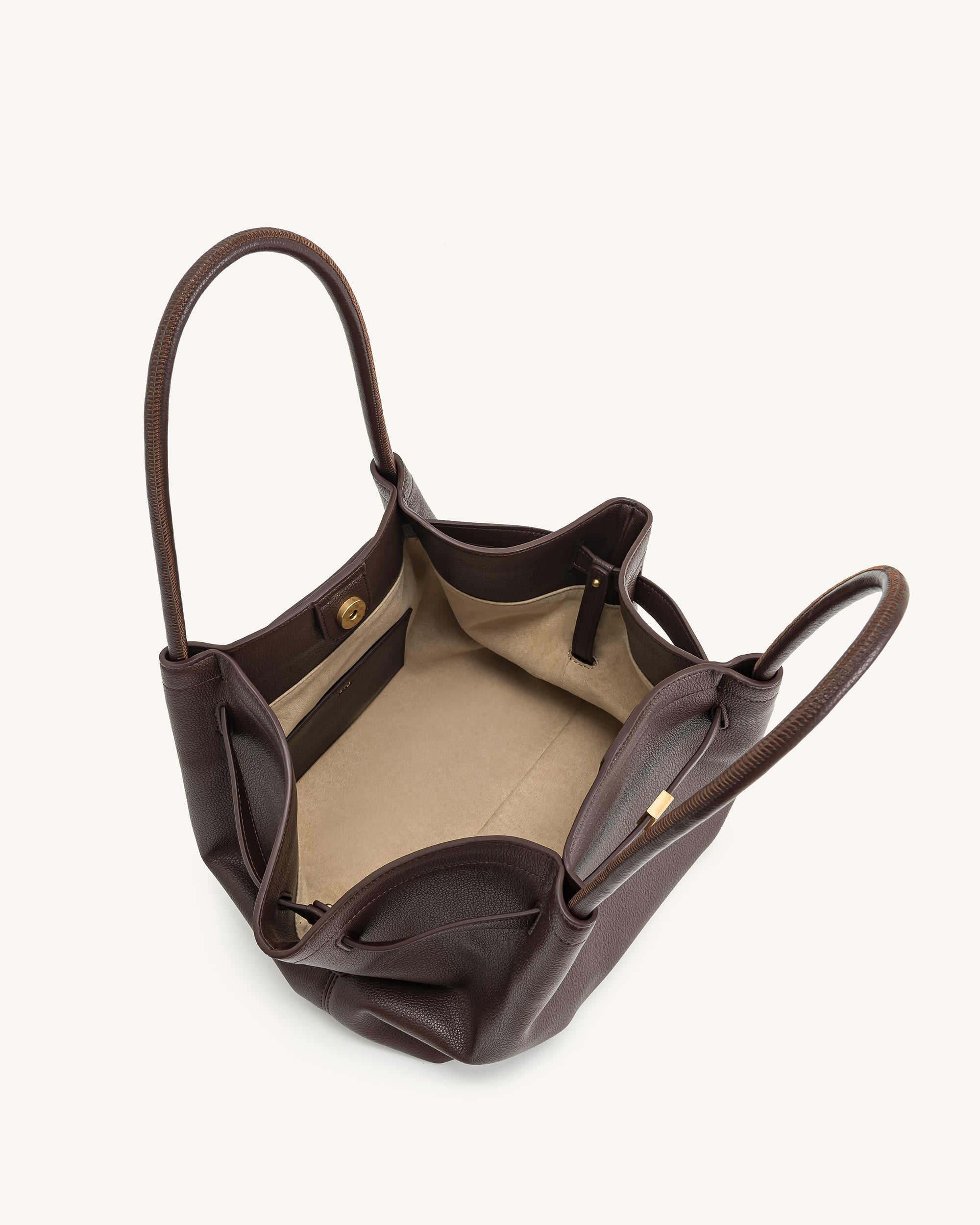 Hana ミディアムトートバッグ - ダークブラウン - JW PEI Japan Official