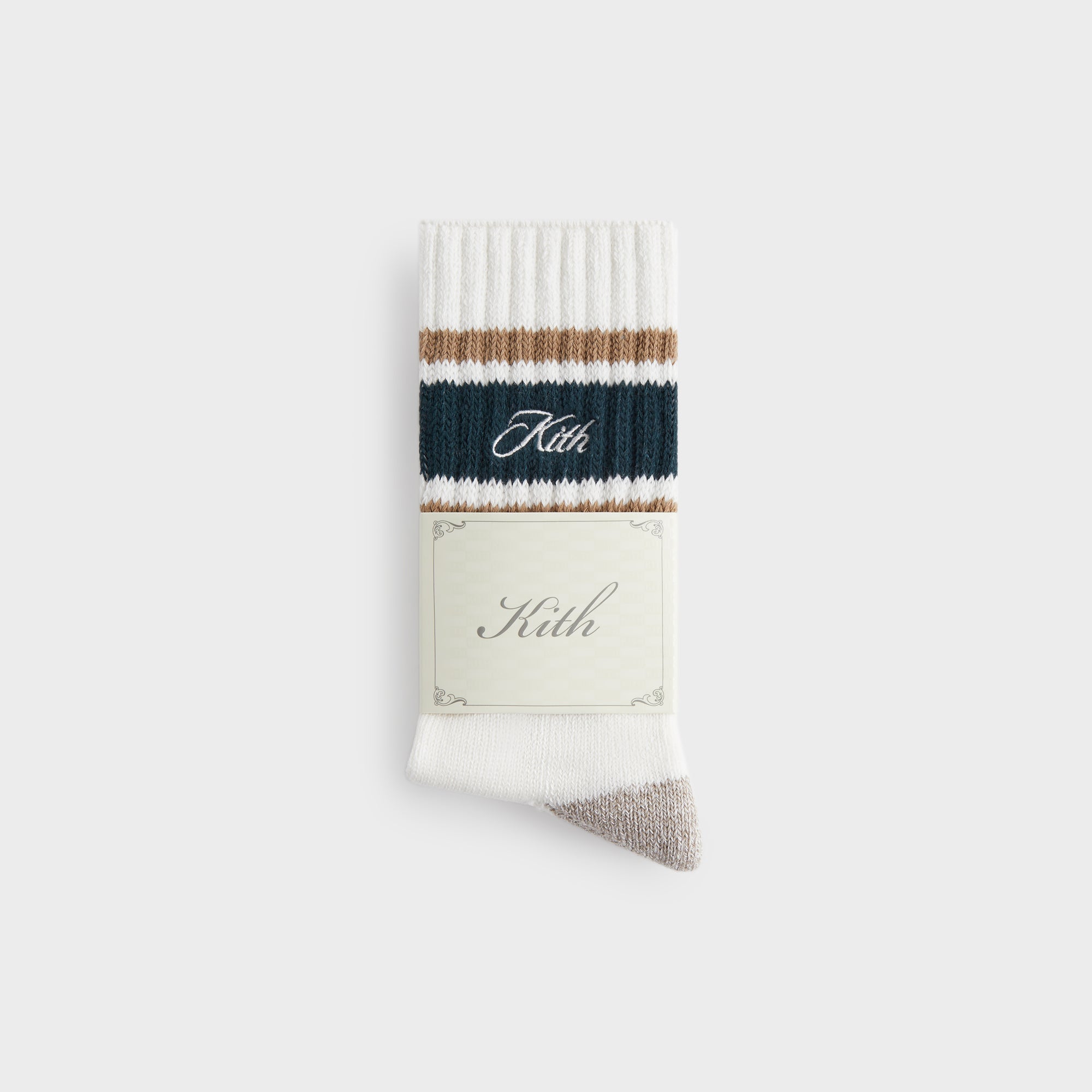 Kith Striped Chunky Crew Socks - Stadium – Kith Japan