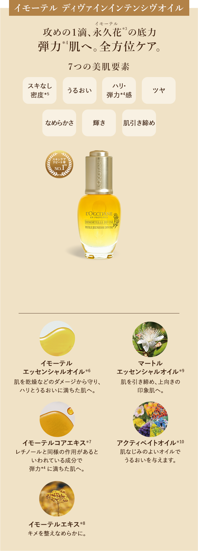 数量限定】イモーテル ディヴァイン｜ロクシタン公式通販