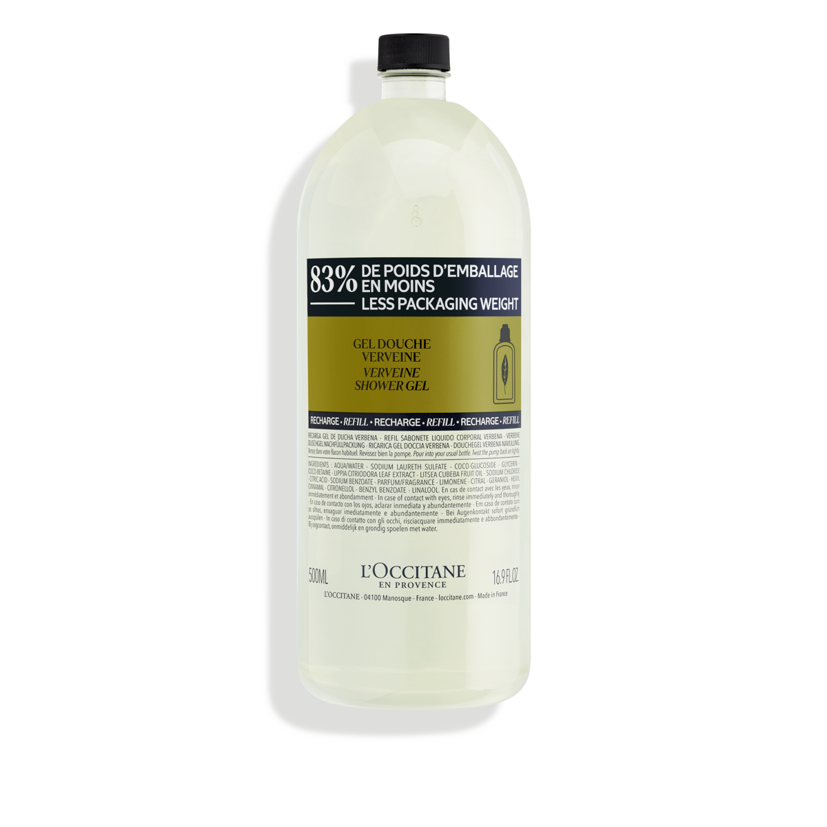 ヴァーベナ シャワージェル(レフィル) 500mL｜ボディケア｜ロクシタン