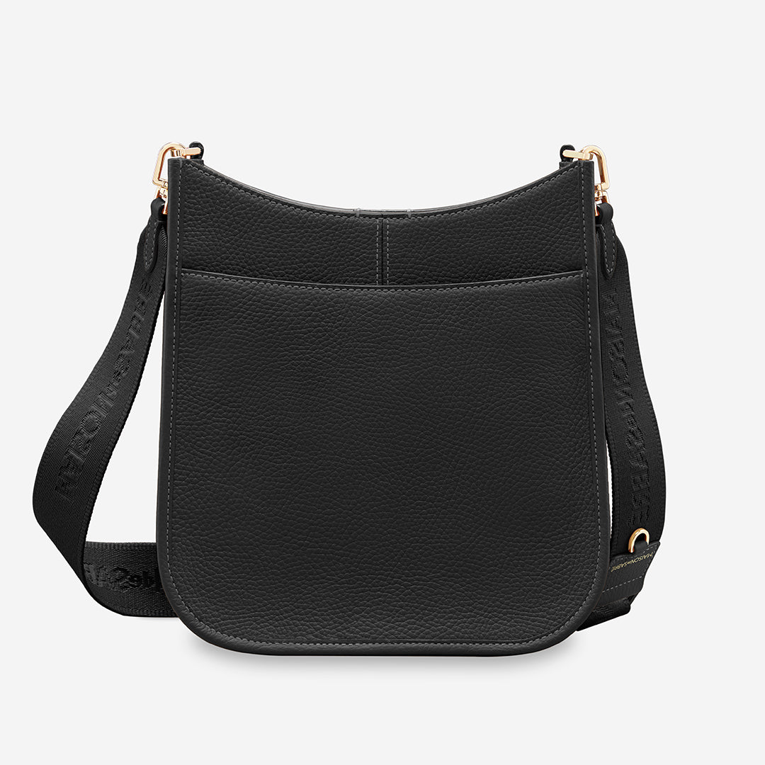 The Moon Shoulder Bag - Black Caviar – MAISON de SABRÉ