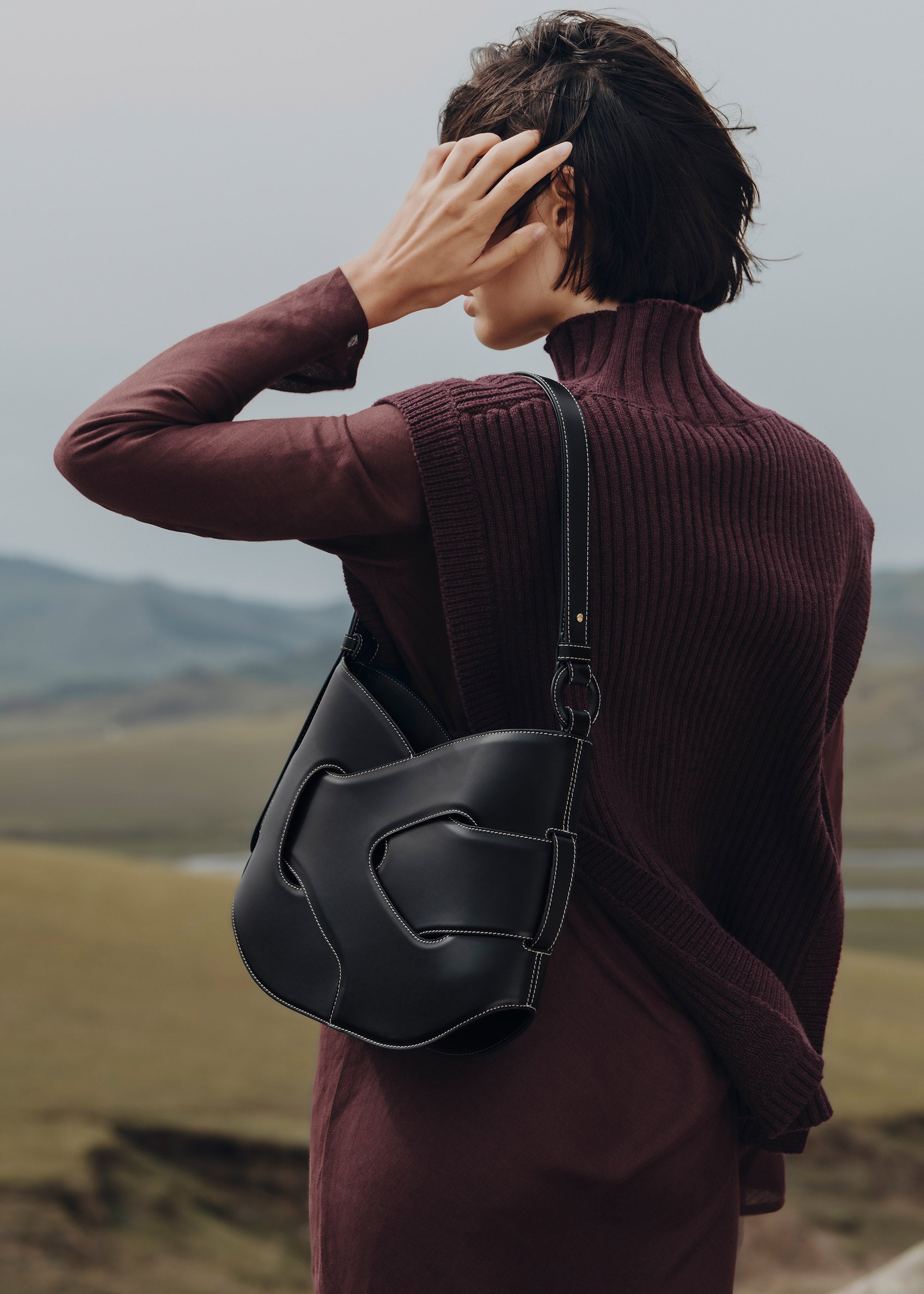 Polène | バッグ - Nodde Hobo - ブラック スムース