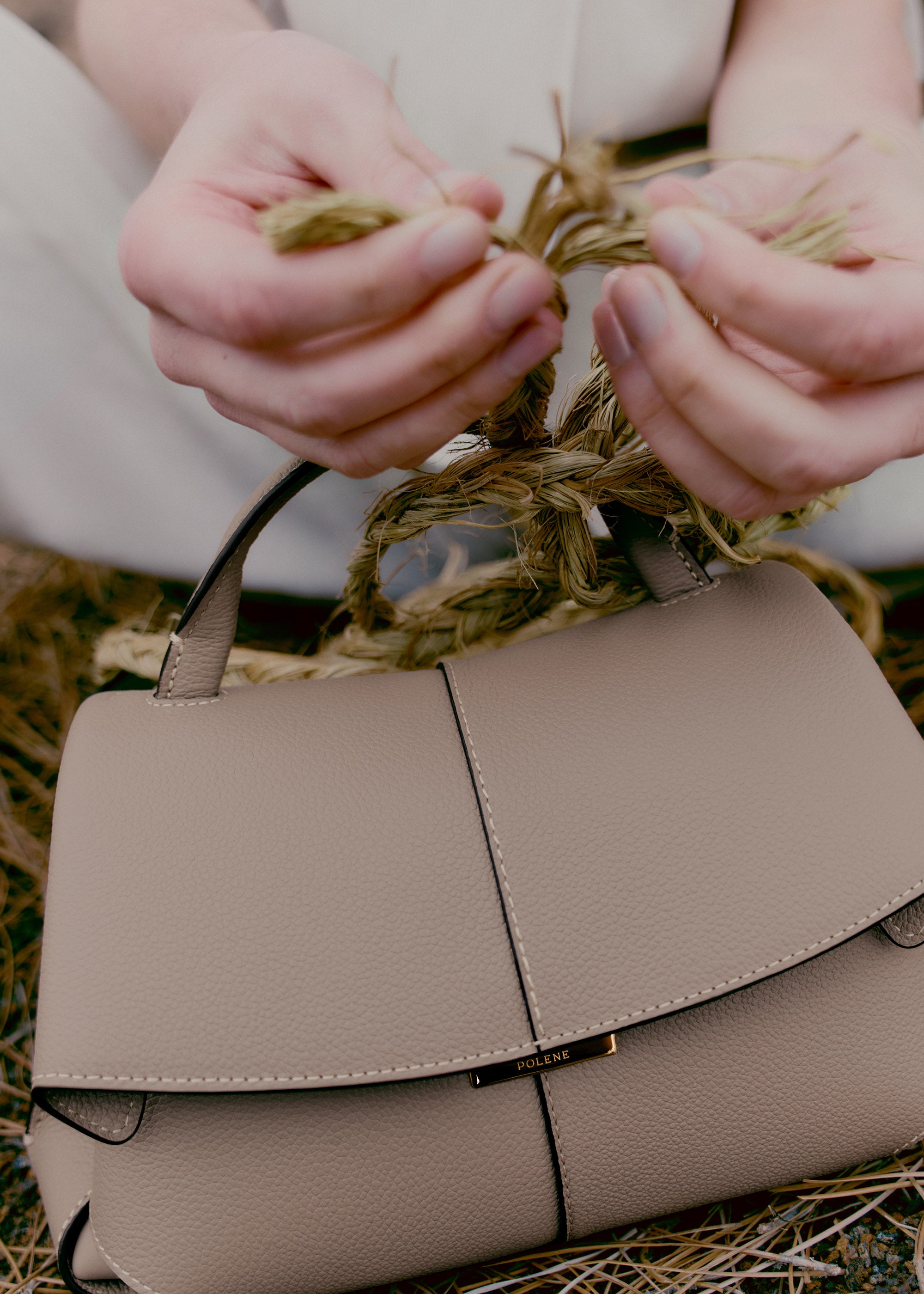 Polène | バッグ - Mokki Mini - トープテクスチャード