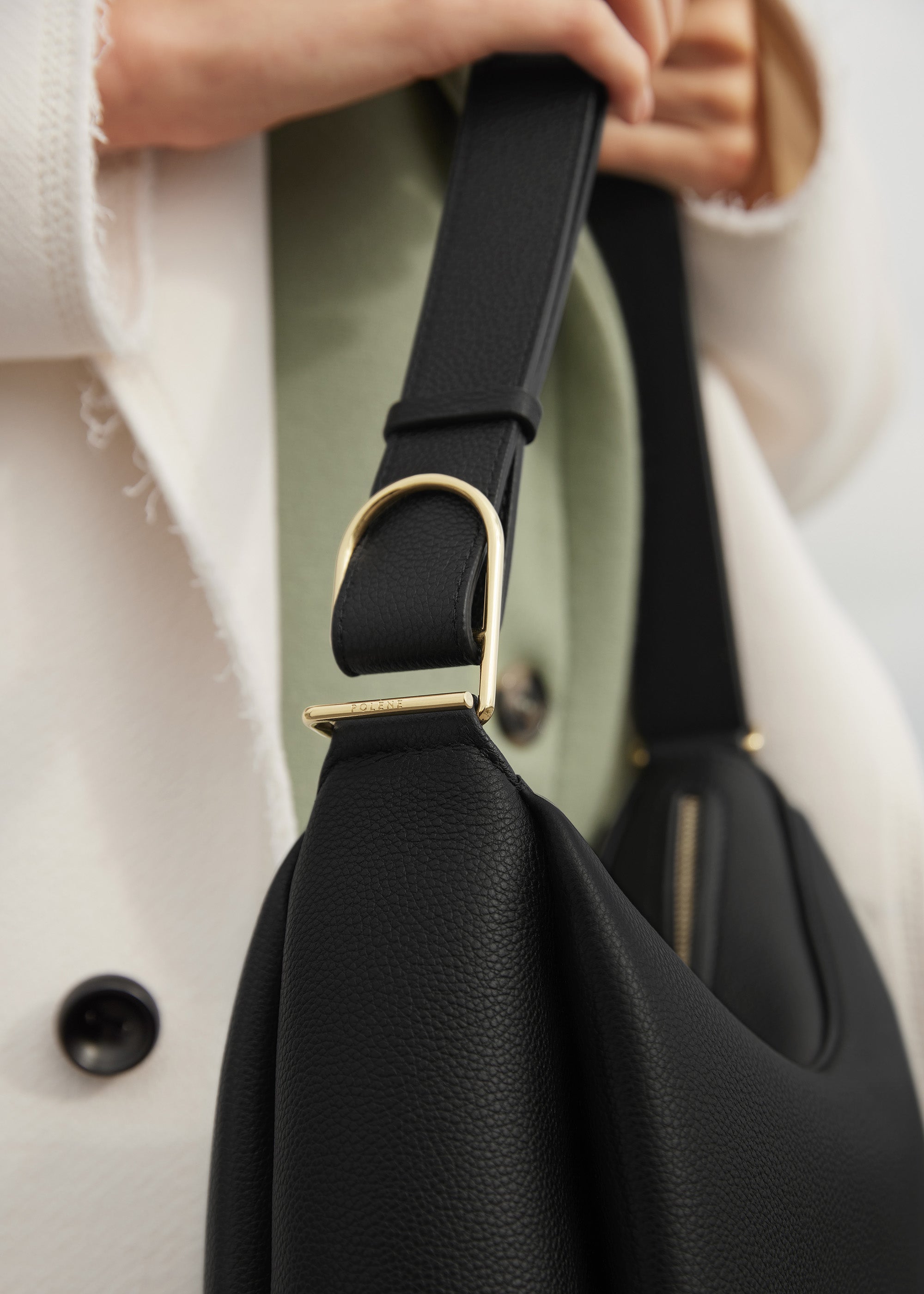 Polène | バッグ - Umi - ブラック テクスチャード