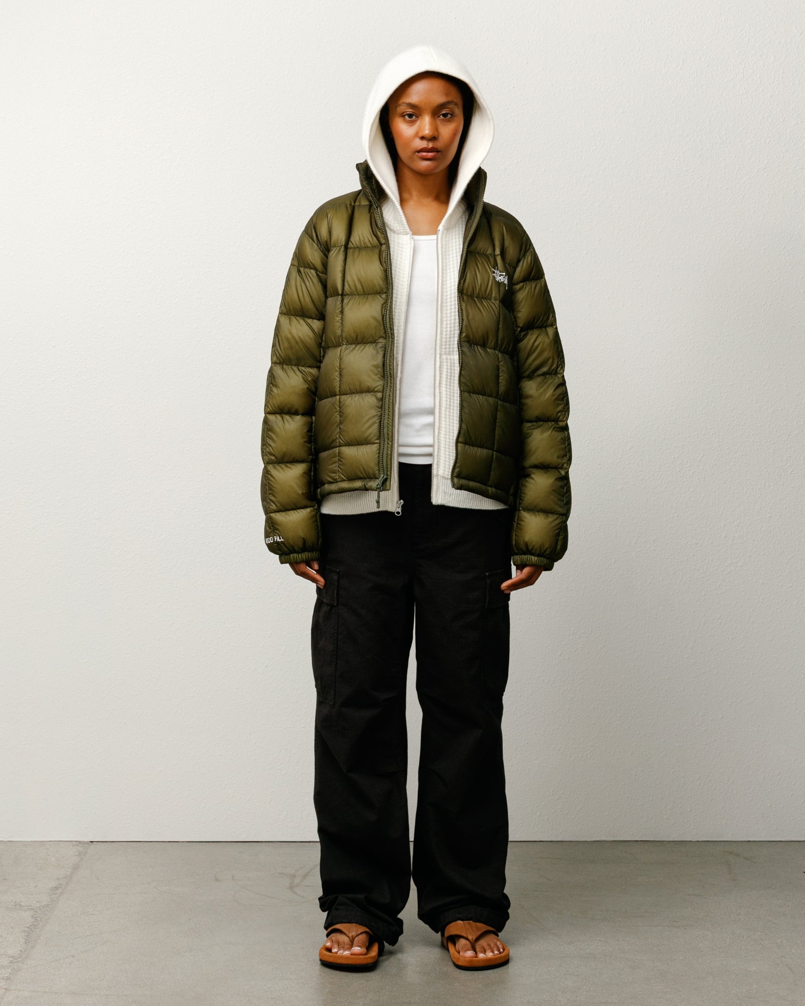 Midweight Puffer – Olive | Outerwear | Stüssy Japan
