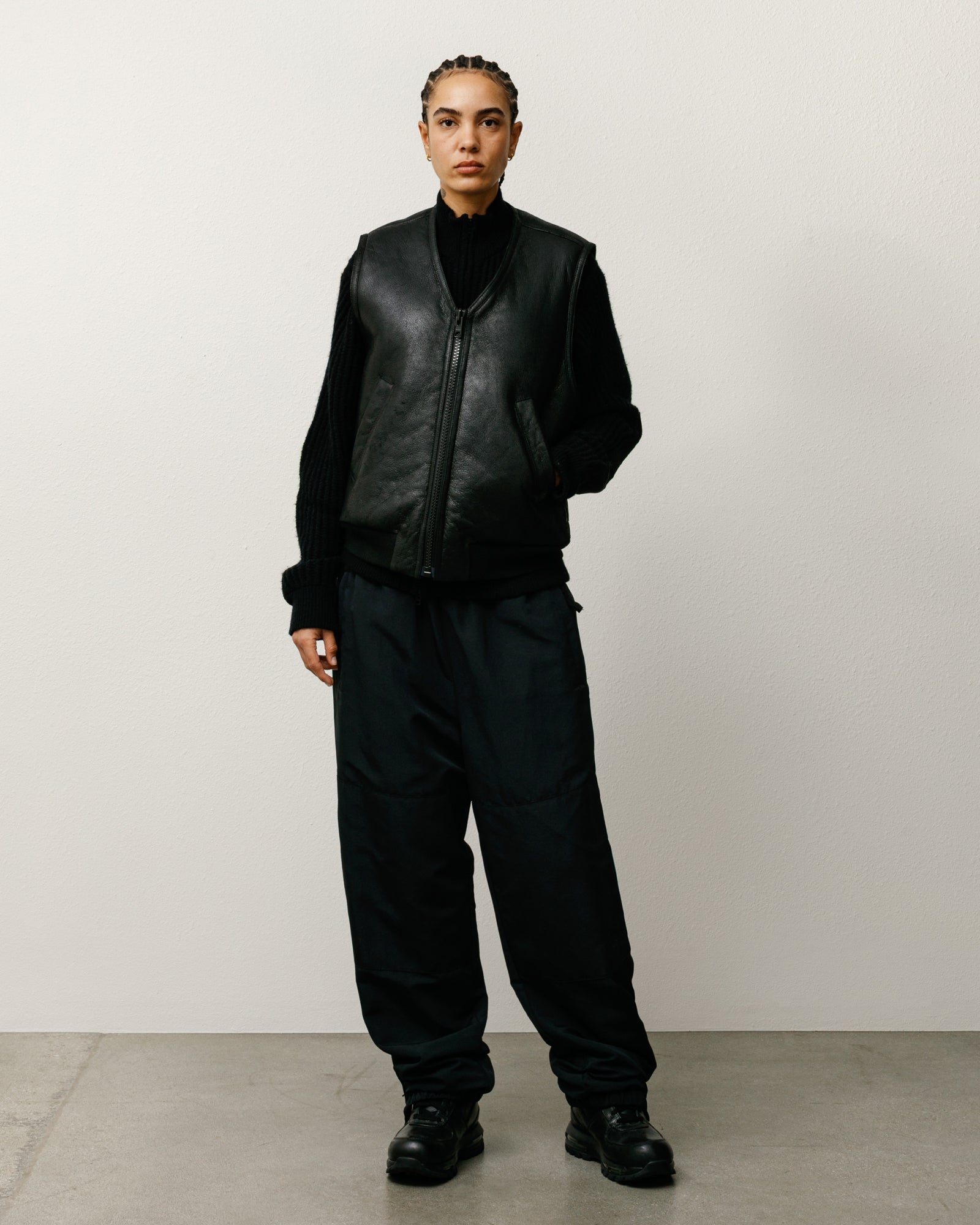 Shearling Vest – Black | Outerwear | Stüssy Japan