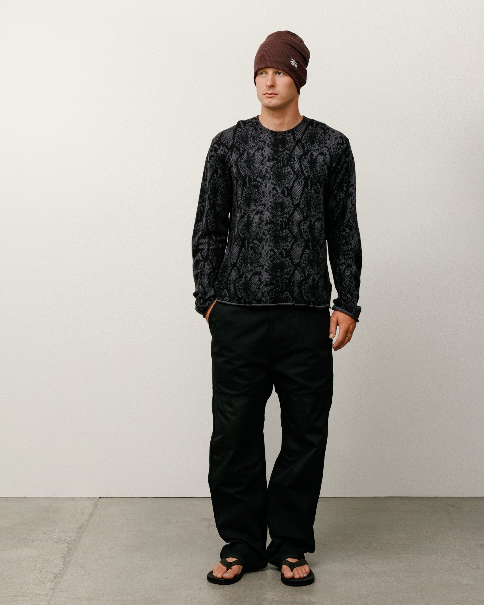 Python Fine Wool Sweater – Charcoal | Sweaters & Knits | Stüssy Japan