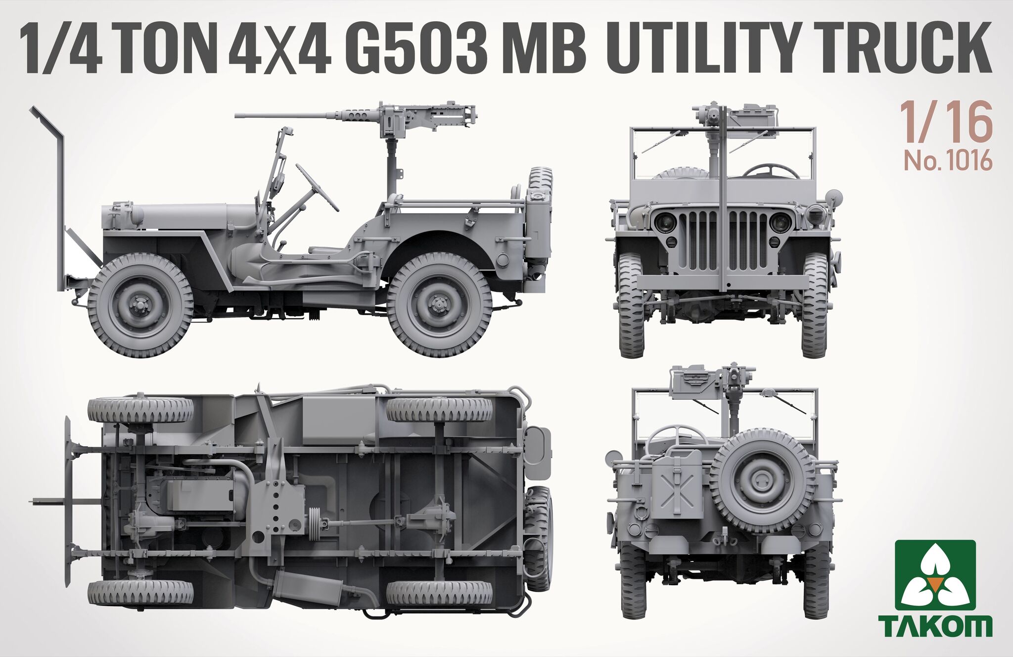 1/4 Ton 4x4 G503 MB Utility Truck Takom 1016