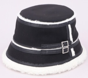 ムートン調に生地と合皮でかっこかわいく❧アトリエメイドのバケット