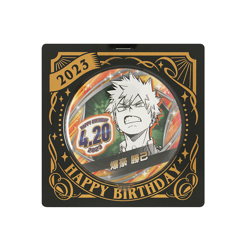 僕のヒーローアカデミア』バースデイ缶バッジ 爆豪勝己 BC2