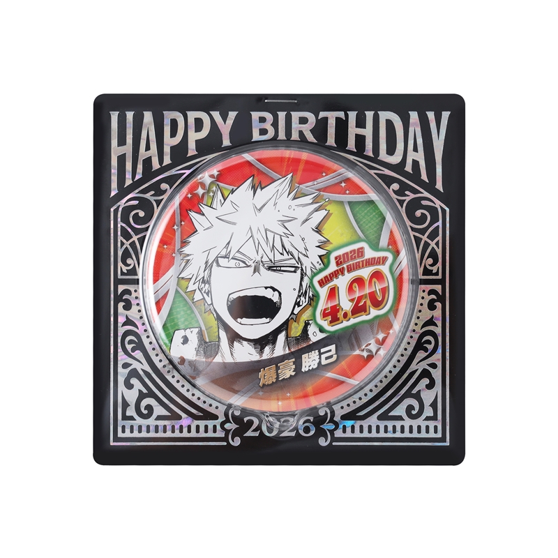 僕のヒーローアカデミア』バースデイ缶バッジ 爆豪勝己 BF2