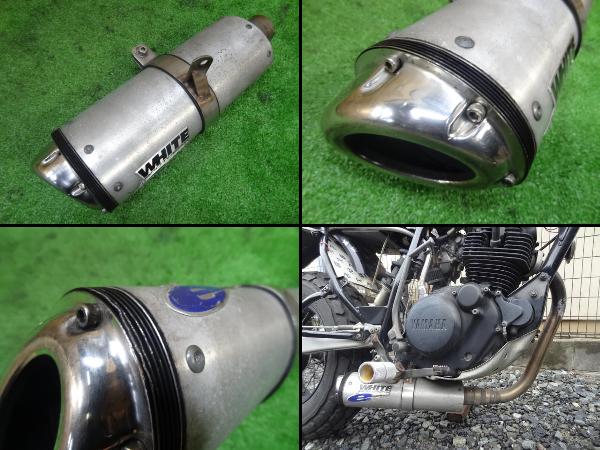 TW200(2JL-052)◇社外マフラー サイレンサー ホワイトブロス – 中古