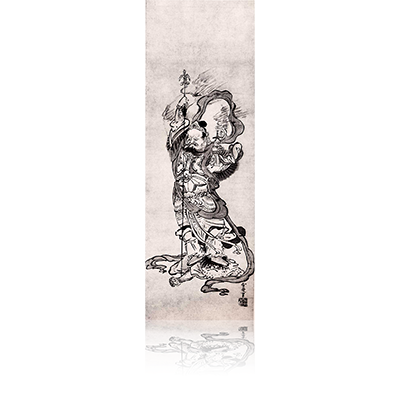 毘沙門天像 びしゃもんてんぞう Bishamonten image. 雪舟 Sesshu jpssesh46