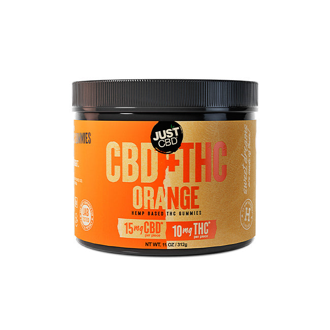 JustCBD + THC Orange Slices | Citrus Zest with Soothing Benefits