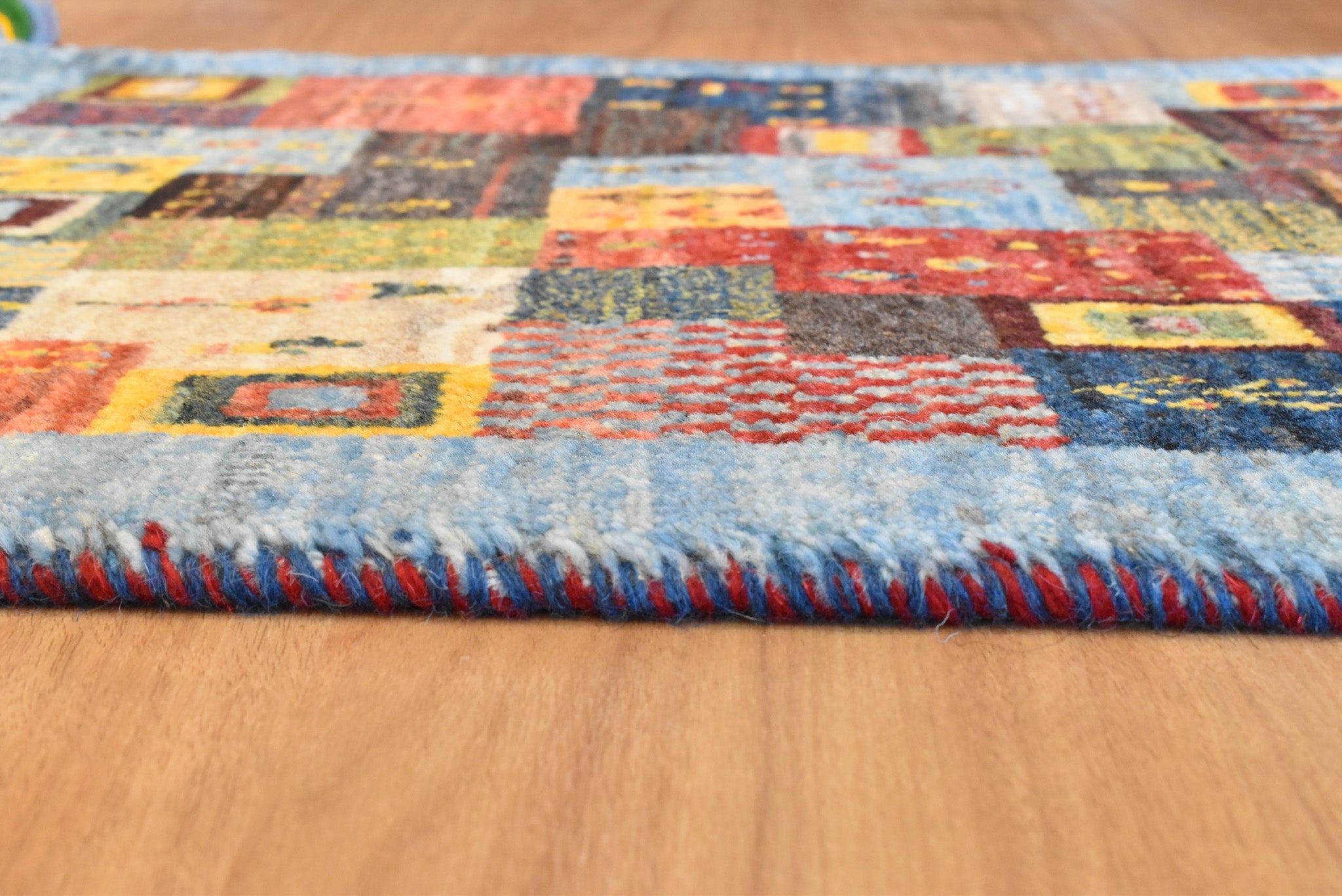 ギャッベ イラン産玄関マットサイズ 97✕67