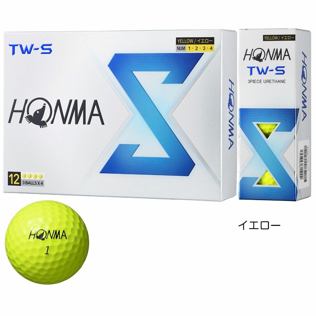 本間ゴルフ ホンマ HONMA 2024 TW-X TW-S ボール 1ダース(12球入) 2024