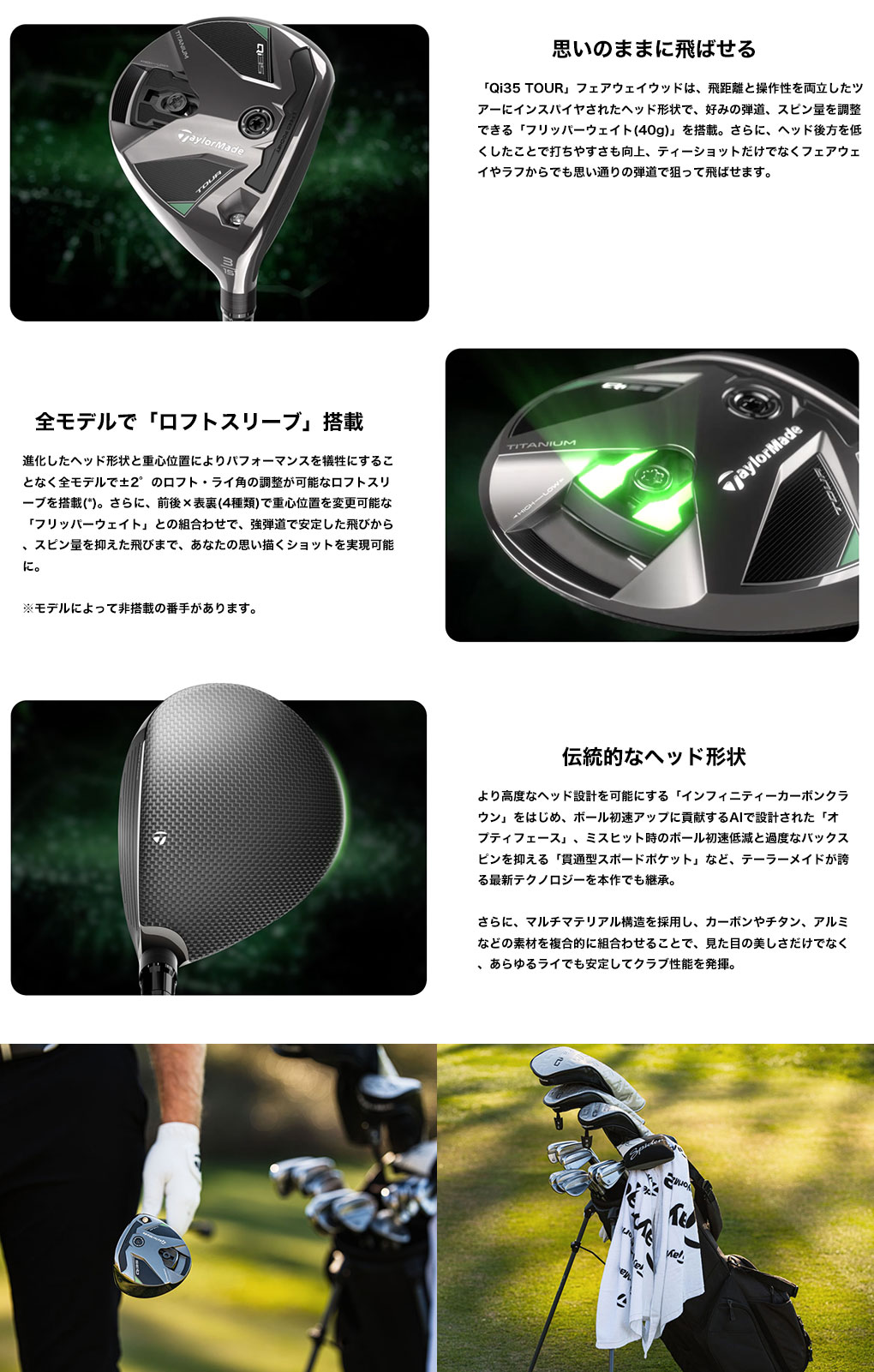 テーラーメイド Qi35 Tour Fairway フェアウェイウッド メンズ 右用