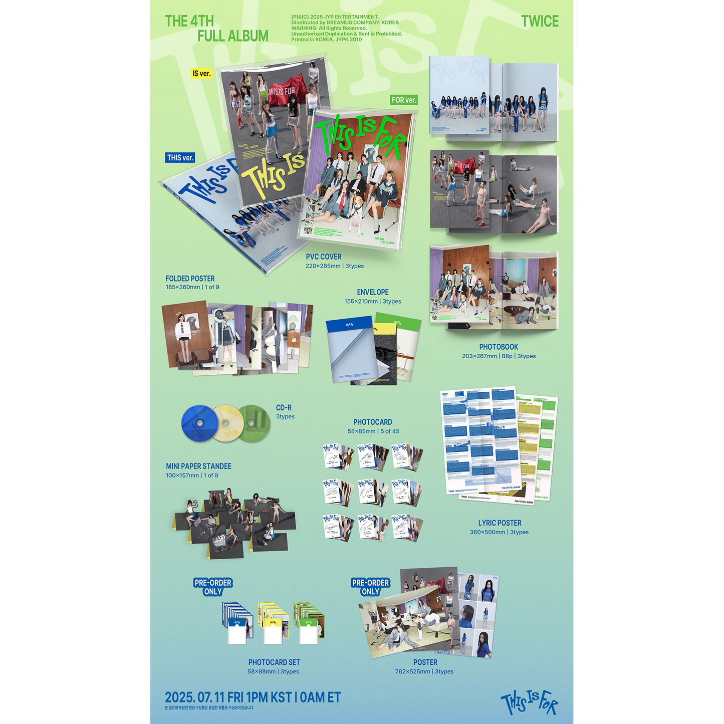 TWICE 4TH FULL ALBUM『THIS IS FOR』5形態セット – JYP JAPAN ONLINE