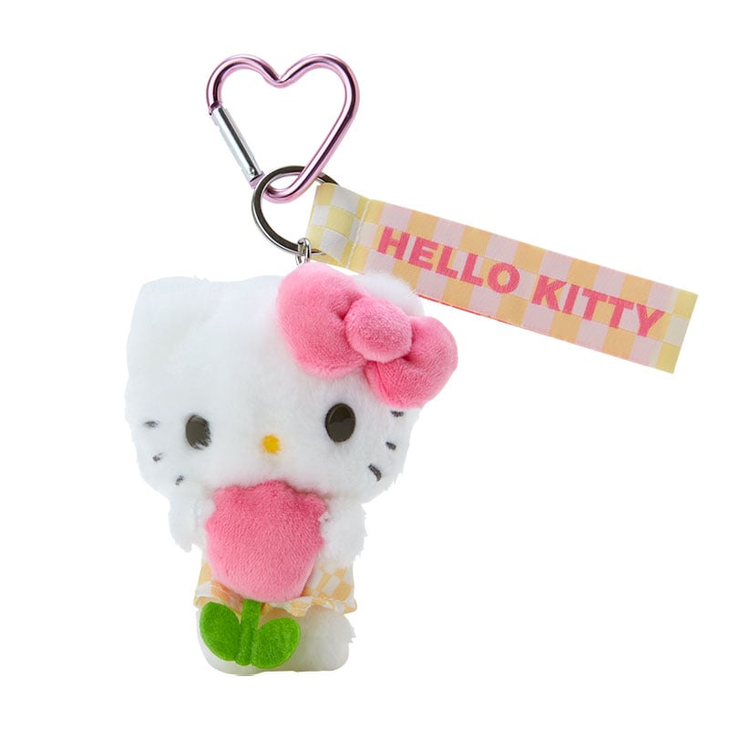 Sanrio] Pastel Checker Design Series - Mascot Strap - Hello Kitty