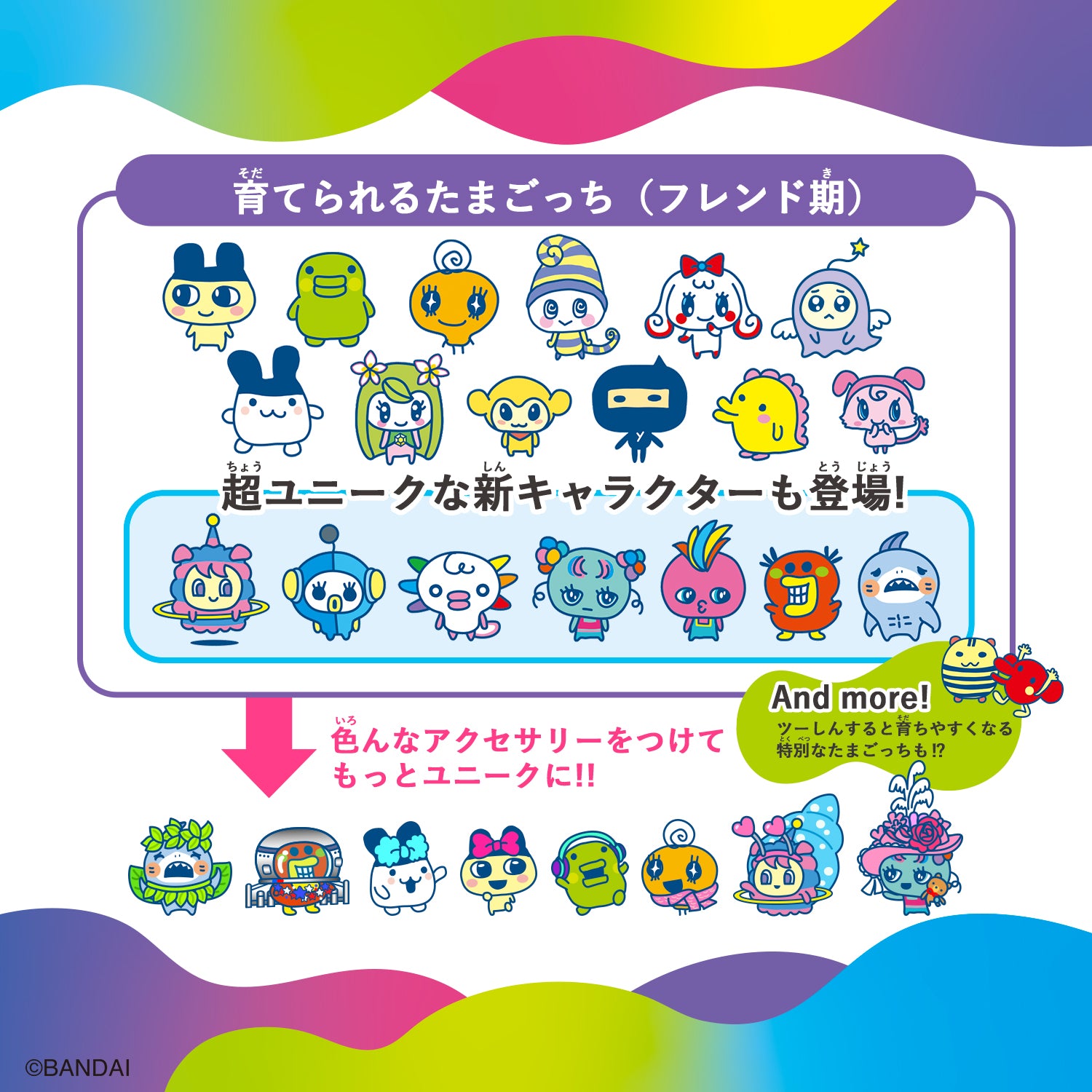 NEW] Tamagotchi Uni -Blue (Japanese Package) Bandai Japan [NOV 23
