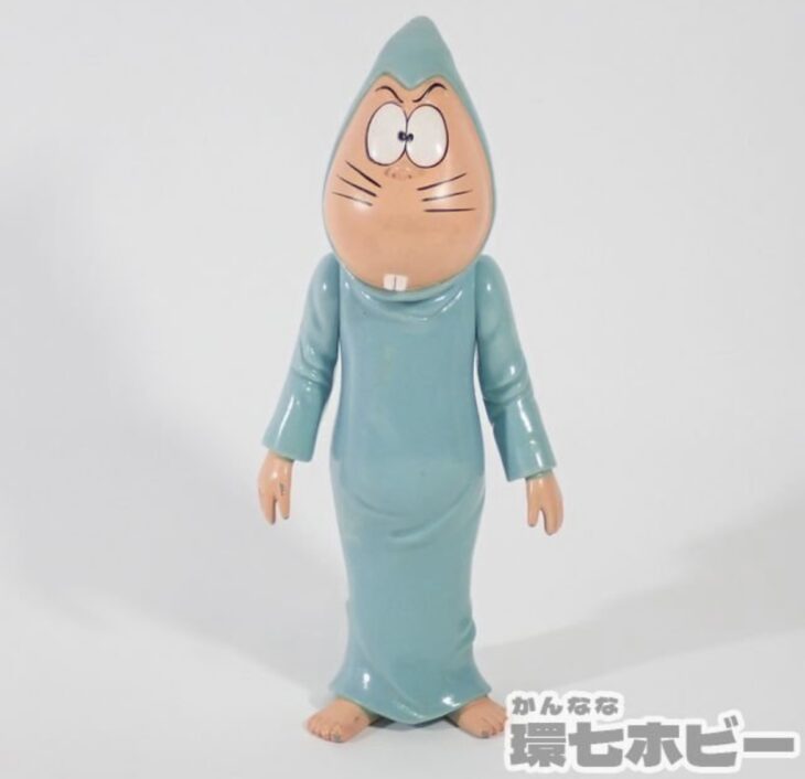 当時物のゲゲゲの鬼太郎グッズ】バンダイ ねずみ男 ソフビ フィギュア