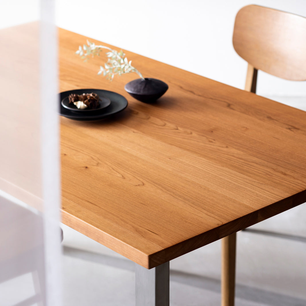 THE TABLE / スタンディングデスク × 無垢 ブラックチェリー × White