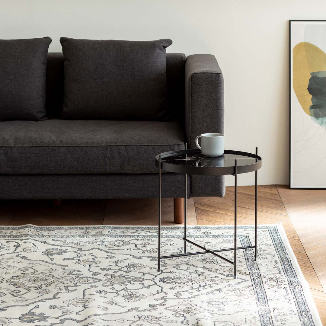 Round Modern Marble Side Table - M – KANADEMONO