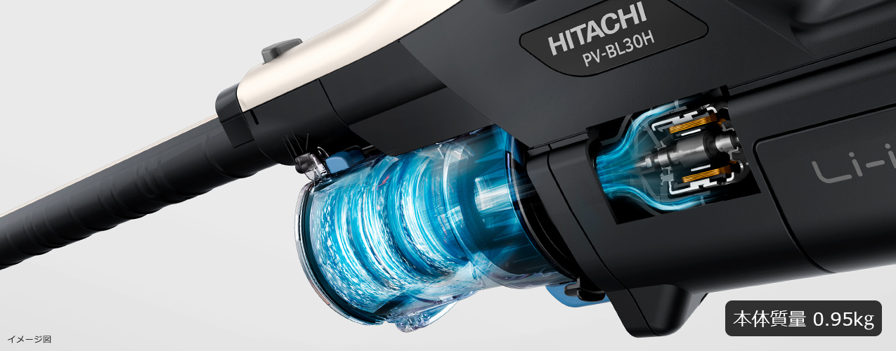 特長：強力パワー ： スティッククリーナー（コードレス式）PV-BL30H